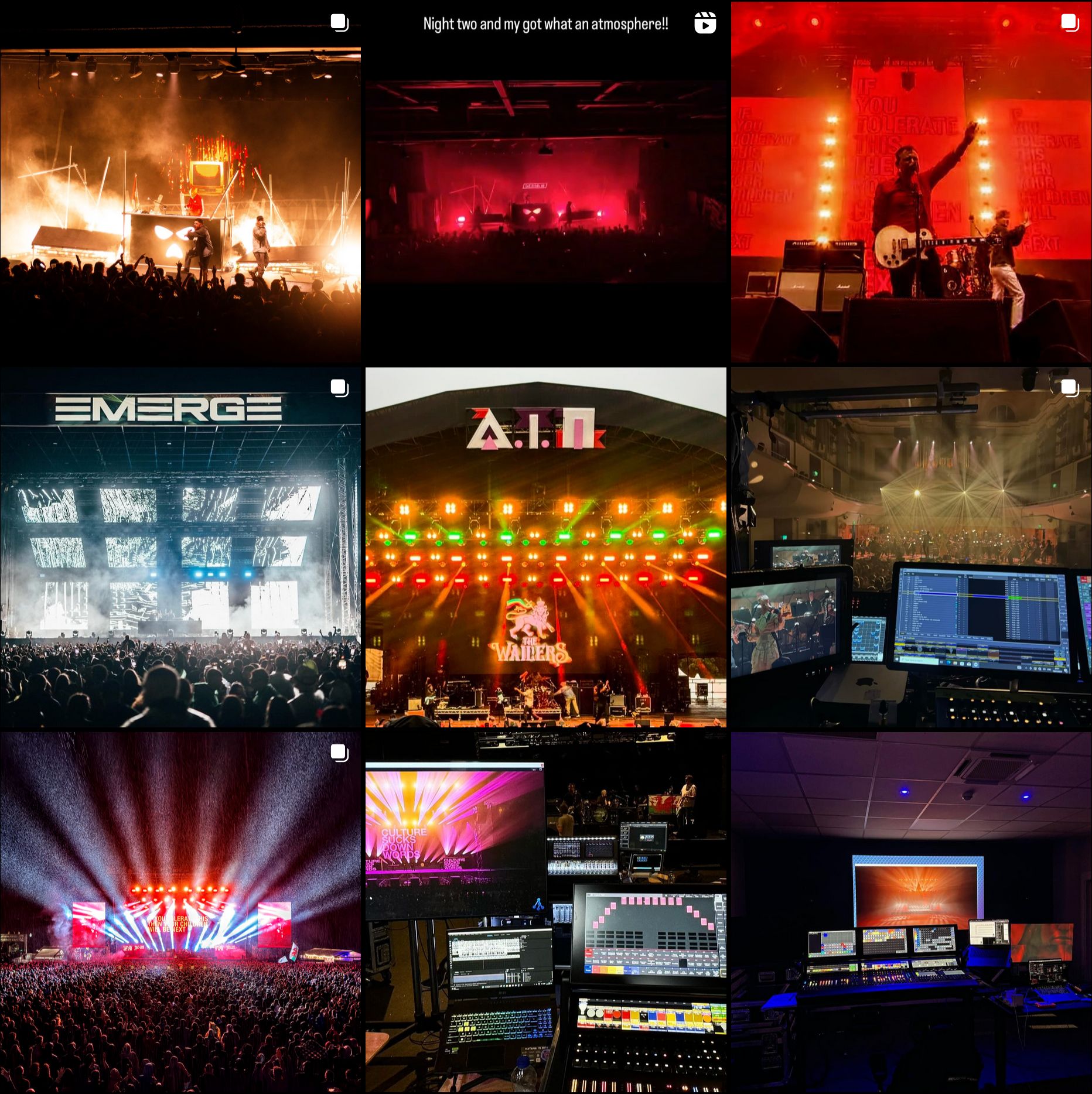 Screenshot of Conor Biddle's Instagram feed.